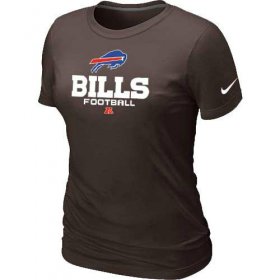 Wholesale Cheap Women\'s Nike Buffalo Bills Critical Victory NFL T-Shirt Brown