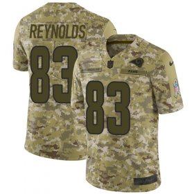 Wholesale Cheap Nike Rams #83 Josh Reynolds Camo Men\'s Stitched NFL Limited 2018 Salute To Service Jersey