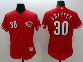 Wholesale Cheap Reds #30 Ken Griffey Red Flexbase Authentic Collection Stitched MLB Jersey