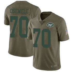 Wholesale Cheap Nike Jets #70 Kelechi Osemele Olive Men\'s Stitched NFL Limited 2017 Salute to Service Jersey
