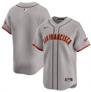 Cheap Men's San Francisco Giants Blank Gray Away Limited Stitched Baseball Jersey