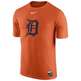 Wholesale Cheap Detroit Tigers Nike Authentic Collection Legend Logo 1.5 Performance T-Shirt Orange