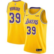Wholesale Cheap Nike Lakers #39 Dwight Howard Gold NBA Swingman Icon Edition Jersey