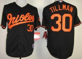 Wholesale Cheap Orioles #30 Chris Tillman Black Cool Base Stitched MLB Jersey