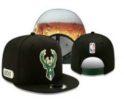 Wholesale Cheap Milwaukee Bucks Snapback Ajustable Cap Hat YD 1
