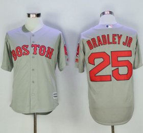 Wholesale Cheap Red Sox #25 Jackie Bradley Jr Grey New Cool Base Stitched MLB Jersey