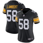 Wholesale Cheap Nike Steelers #58 Jack Lambert Black Alternate Women's Stitched NFL Vapor Untouchable Limited Jersey
