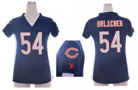 Wholesale Cheap Nike Bears #54 Brian Urlacher Navy Blue Team Color Draft Him Name & Number Top Women\'s Stitched NFL Elite Jersey