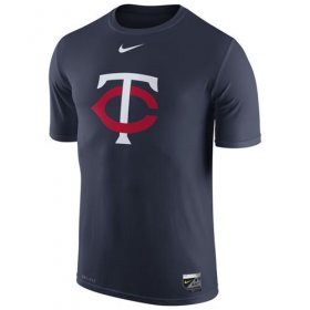 Wholesale Cheap Minnesota Twins Nike Authentic Collection Legend Logo 1.5 Performance T-Shirt Navy