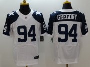 Wholesale Cheap Nike Cowboys #94 Randy Gregory White Thanksgiving Throwback Men's Stitched NFL Elite Jersey