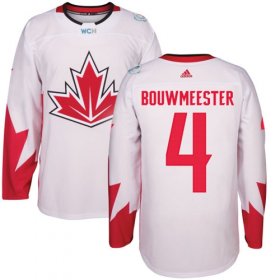 Wholesale Cheap Team Canada #4 Jay Bouwmeester White 2016 World Cup Stitched Youth NHL Jersey