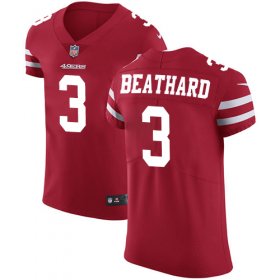 Wholesale Cheap Nike 49ers #3 C.J. Beathard Red Team Color Men\'s Stitched NFL Vapor Untouchable Elite Jersey