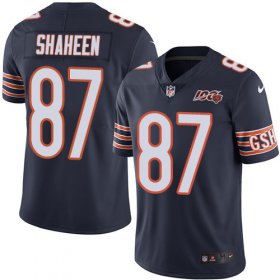 Wholesale Cheap Nike Bears #87 Adam Shaheen Navy Blue Team Color Men\'s 100th Season Stitched NFL Vapor Untouchable Limited Jersey