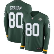 Wholesale Cheap Nike Packers #80 Jimmy Graham Green Team Color Men's Stitched NFL Limited Therma Long Sleeve Jersey