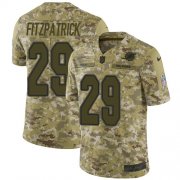 Wholesale Cheap Nike Dolphins #29 Minkah Fitzpatrick Camo Men's Stitched NFL Limited 2018 Salute To Service Jersey