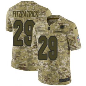 Wholesale Cheap Nike Dolphins #29 Minkah Fitzpatrick Camo Men\'s Stitched NFL Limited 2018 Salute To Service Jersey