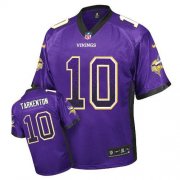 Wholesale Cheap Nike Vikings #10 Fran Tarkenton Purple Team Color Men's Stitched NFL Elite Drift Fashion Jersey