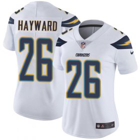 Wholesale Cheap Nike Chargers #26 Casey Hayward White Women\'s Stitched NFL Vapor Untouchable Limited Jersey