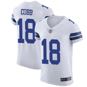 Wholesale Cheap Nike Cowboys #18 Randall Cobb White Men\'s Stitched NFL Vapor Untouchable Elite Jersey