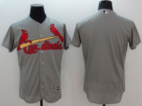 Wholesale Cheap Cardinals Blank Grey Flexbase Authentic Collection Stitched MLB Jersey