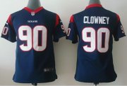 Wholesale Cheap Nike Texans #90 Jadeveon Clowney Navy Blue Team Color Youth Stitched NFL Elite Jersey