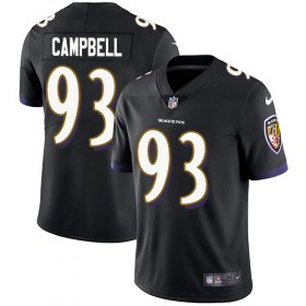 Wholesale Cheap Nike Ravens #93 Calais Campbell Black Alternate Men\'s Stitched NFL Vapor Untouchable Limited Jersey