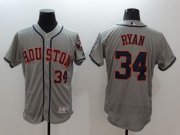 Wholesale Cheap Astros #34 Nolan Ryan Grey Flexbase Authentic Collection Stitched MLB Jersey