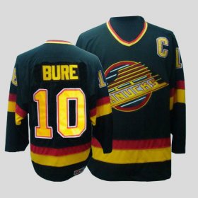 Wholesale Cheap Canucks #10 Pavel Bure CCM Throwback Stitched Black NHL Jersey