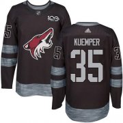 Wholesale Cheap Adidas Coyotes #35 Darcy Kuemper Black 1917-2017 100th Anniversary Stitched NHL Jersey