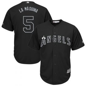 Wholesale Cheap Angels of Anaheim #5 Albert Pujols Black \"La Maquina\" Players Weekend Cool Base Stitched MLB Jersey