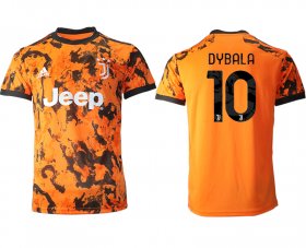 Wholesale Cheap Men 2020-2021 club Juventus Second away aaa version 10 orange Soccer Jerseys1
