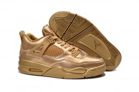 Wholesale Cheap Air Jordan 4 Retro Shoes gold