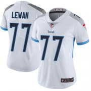 Wholesale Cheap Nike Titans #77 Taylor Lewan White Women's Stitched NFL Vapor Untouchable Limited Jersey