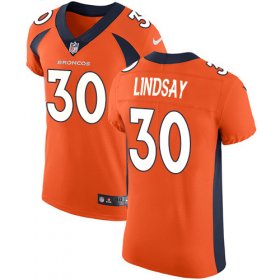 Wholesale Cheap Nike Broncos #30 Phillip Lindsay Orange Team Color Men\'s Stitched NFL Vapor Untouchable Elite Jersey