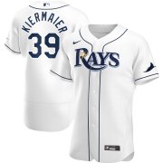 Wholesale Cheap Tampa Bay Rays #39 Kevin Kiermaier Men's Nike White Home 2020 Authentic Player MLB Jersey