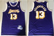 Wholesale Cheap Lakers 13 Wilt Chamberlain Purple Hardwood Classics Jersey