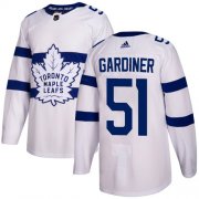 Wholesale Cheap Adidas Maple Leafs #51 Jake Gardiner White Authentic 2018 Stadium Series Stitched NHL Jersey