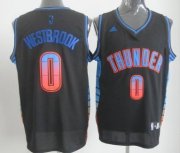 Wholesale Cheap Oklahoma City Thunder #0 Russell Westbrook 2012 Vibe Black Fashion Jersey