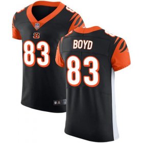 Wholesale Cheap Nike Bengals #83 Tyler Boyd Black Team Color Men\'s Stitched NFL Vapor Untouchable Elite Jersey