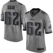 Wholesale Cheap Nike Eagles #62 Jason Kelce Gray Men's Stitched NFL Limited Gridiron Gray Jersey