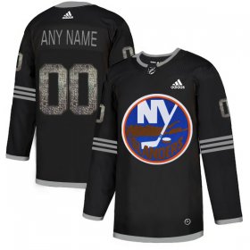 Wholesale Cheap Men\'s Adidas Islanders Personalized Authentic Black Classic NHL Jersey