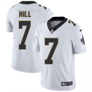 Wholesale Cheap Nike Saints #7 Taysom Hill White Men's Stitched NFL Vapor Untouchable Limited Jersey