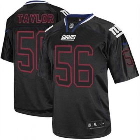 Wholesale Cheap Nike Giants #56 Lawrence Taylor Lights Out Black Men\'s Stitched NFL Elite Jersey