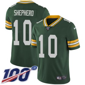 Wholesale Cheap Nike Packers #10 Darrius Shepherd Green Team Color Men\'s Stitched NFL 100th Season Vapor Untouchable Limited Jersey