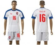 Wholesale Cheap Czech #16 Vaclik Away Soccer Country Jersey