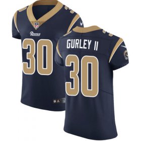 Wholesale Cheap Nike Rams #30 Todd Gurley II Navy Blue Team Color Men\'s Stitched NFL Vapor Untouchable Elite Jersey
