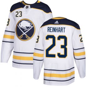 Wholesale Cheap Adidas Sabres #23 Sam Reinhart White Road Authentic Stitched NHL Jersey
