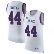 Wholesale Cheap Nike Giants #44 Doug Kotar White Men's Stitched NFL Limited Rush Tank Top Jersey