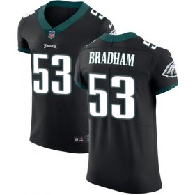 Wholesale Cheap Nike Eagles #53 Nigel Bradham Black Alternate Men\'s Stitched NFL Vapor Untouchable Elite Jersey