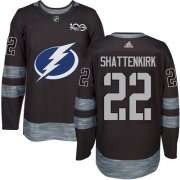 Cheap Adidas Lightning #22 Kevin Shattenkirk Black 1917-2017 100th Anniversary Stitched NHL Jersey